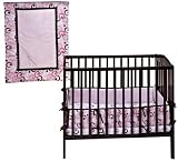 Metro Pink Portable Crib Bedding 3-piece Set, Simply Baby for Girls