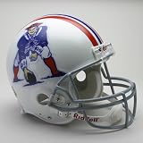 New England Patriots 1965-1981 Throwback Riddell Full Size Authentic Proline Football Helmet - Sports Memorabilia