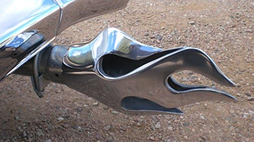 Flame Exhaust Pipe, 3" Wide