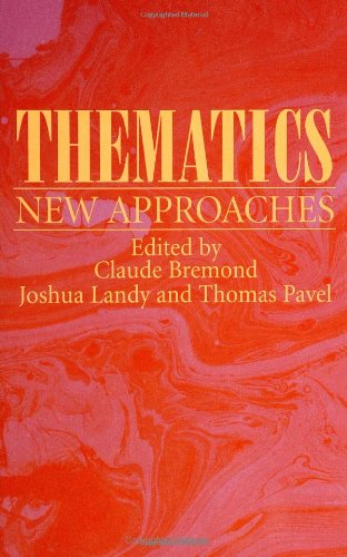 Thematics: New Approaches (S U N Y Series, Margins of Literature)