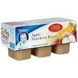 Review Gerber  / Gerber 2nd Foods Apple Banana Strawberry, 3.5-Ounce Tubs in 6-Count Packages (Pack of 6)