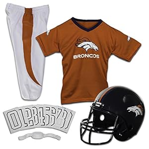 Franklin Sports NFL Denver Broncos Deluxe Youth Uniform Set, Medium