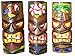 Set of 3 Polynesian Hawaiian Tiki Bar Style Wall Masks 12 inches Island Art