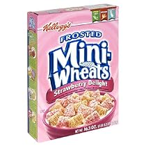 Kellogg's Frosted Mini-Wheat's Strawberry Delight Cereal, 16.3-Ounce Boxes (Pack of 3)