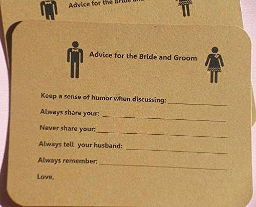Advice for Bride and Groom cards