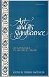 Art and Its Significance: An Anthology of Aesthetic Theory