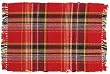 Durable Hand Woven 100% Cotton Colorful Red and Yellow Plaid Placemat 12x18 Inches Set / 6