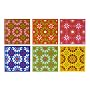 PT Vintage Flower Ceramic Coaster Set