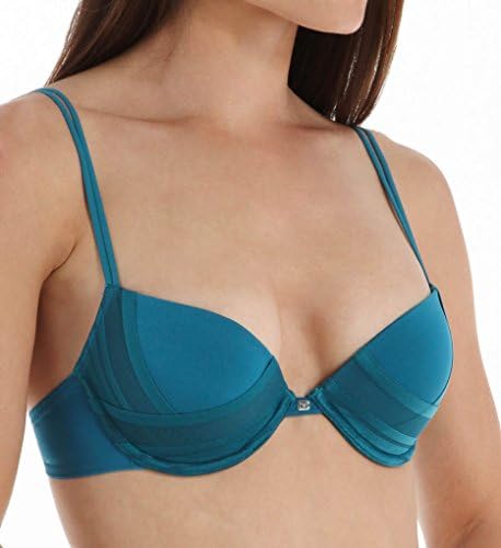 Emporio Armani Elegant Edge Lace and Micro Push Up Bra (162394EE) 34B/Ottanio