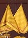 Soliara Gold Checkered Linen Cotton Tea Towel