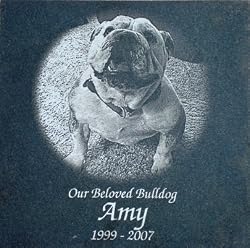 Laser Engraved Pet Memorial