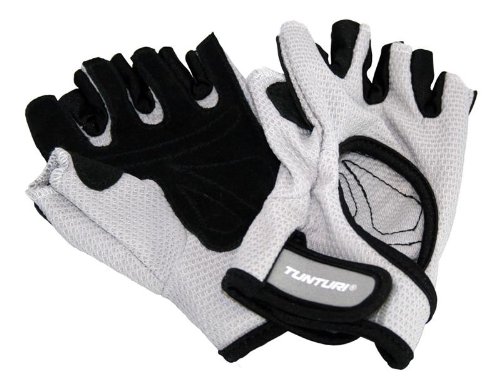 Tunturi Herren Handschuhe Krafttraining, schwarz/wei&szlig;, Small, 08TUSFU027
