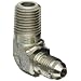 EATON Aeroquip 2024-4-4S 90 Degree Male Elbow, JIC 37° & NPT End Types, Carbon Steel, 1/4 JIC(m) x 1/4 NPT(m) End Size, 1/4" Tube OD, 1/4" Male Pipe Size