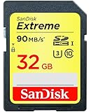 SanDisk Extreme 32GB SDHC UHS-I/U3 Memory Card, Black (SDSDXNE-032G-GNCIN)
