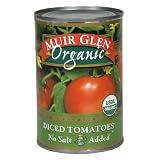 Cheap Deals on Muir Glen Organic Diced Tomatoes, No Salt, 14.5-Ounce Cans (Pack of 12) by Muir Glen