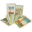 Cavallini Carte Postale San Francisco set of 18 cards in Keepsake tin, All Different