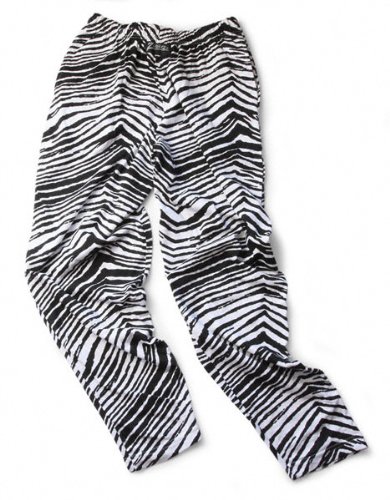 Zubaz Pants: Black/White Zubaz Zebra Pants