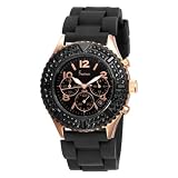 Freelook Unisex HA9083CHB-RG1 Aquamarina Royale Black/rose gold
