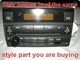 Radio : ALTIMA 05-06 receiver, AM-FM-stereo-single CD, standard volume control