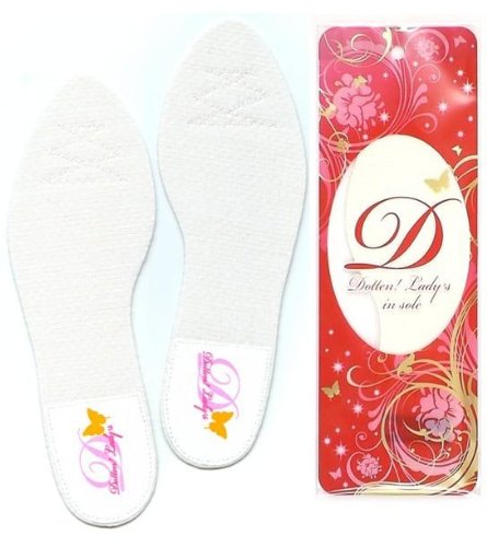 靴ブーツに！どってん強力消臭力 女性用インソール 白 21～25㎝