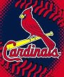 St. Louis Cardinals Baseball Stitching Raschel Blanket Throw - MLB Baseball Fan Shop Merchandise