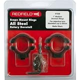 Redfield 1-Inch Medium Rotary Dovetail Steel Rings, Black Matte