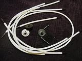 Denise Interchangeable Knitting Crochet White Companion Cords Set