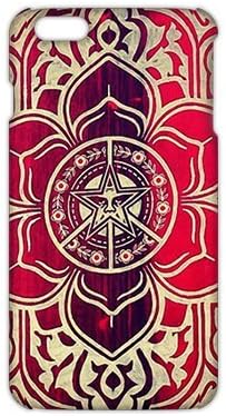 Freedom peace and justice obey Red star flowers 3D Phone Case for iphone 6/6s