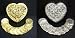 Wedding Ceremonial Arras, or 13 Coins, with Heart Shaped Treasure Box, Gold or Silver Plated: Imported and Hand-Made