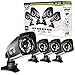 Night Owl Security CAM-4PK-724 Bullet High Resolution 700 TVL Cameras with 75' Night Vision, 4 Pack (Black)