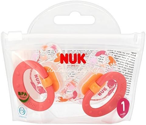 NUK Classic Happy Days Cat Silicone Soothers (Size 1) Pink by Pay Less Uk