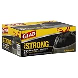 Glad Outdoor Trash Drawstring Bags, 30 Gallon 35 ct