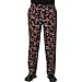 JXH Chef Uniforms men's red pepper printed 100% cotton black chef pants,US:M (Label size:XL)