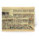 Covent Garden Theatre, 1786 (pen and ink.. - Greeting Card (Pack of 2) - 7x5 inch - Art247 - Standard Size - Pack Of 2