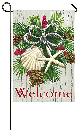 Costal Christmas Garden Flag