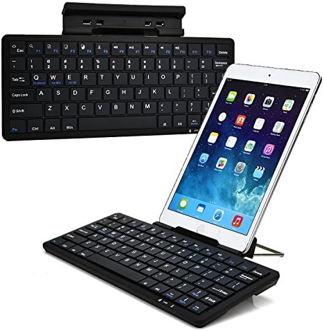 Cooper Cases(TM) K2000 Asus PadFone 2 / PadFone X Mini Bluetooth Keyboard Dock in Black (US English QWERTY Keyboard, 78 Laptop-Style keys, Built-in Viewing Stand, Android / iOS / Windows compatible)