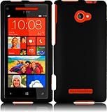 For HTC Windows Phone 8X LTE ADR6990 6990 Hard Cover Case Black