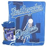 Los Angeles Dodgers "Lightning" Lightweight Fleece Blanket (Measures 50" x 60")