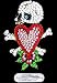 Ed Hardy Skull in Love Crystal Decal