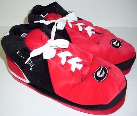 Georgia Bulldogs NCAA Plush Sneaker Slippers