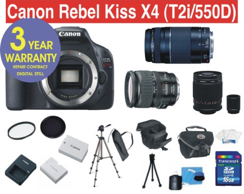 Buy Canon EOS Rebel Kiss X4 (T2i/550D) EF-S Best Price with Fast Shipping.