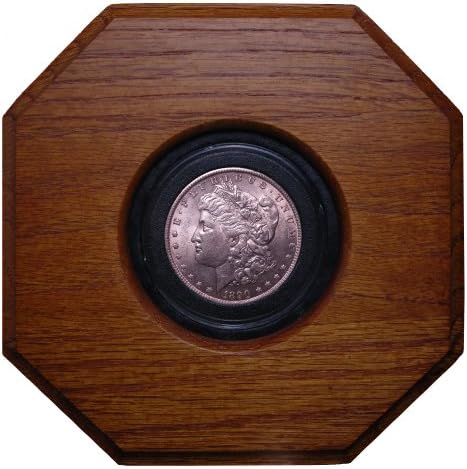 Oak Framed Morgan Silver Dollar