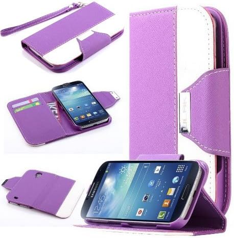 Ezydigital Colorful Wallet Pu Leather Credit Card Holder Pouch Case Cover for Samsung Galaxy S4 i9500