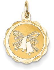 14k Wedding Bells Charm