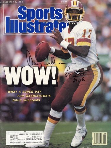 Doug Williams S.B. XXII M.V.P. Autographed/Hand Signed Sports Illustrated - Feb. 8, 1988 - Washingto