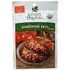 Simply Organic Southwest Taco, Seasoning Mix, Certified Organic, 1.13-Ounce Packets (Pack of 12)