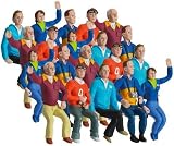 1/32nd scale Modern spectator seated figures, 20