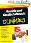 Handels- und Gesellschaftsrecht f�r Dummies (Fur Dummies)