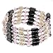Magnetic Wrap Necklace/Bracelet - Pink Bicone with