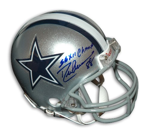Drew Pearson Autographed Dallas Cowboys Mini Helmet Inscribed 